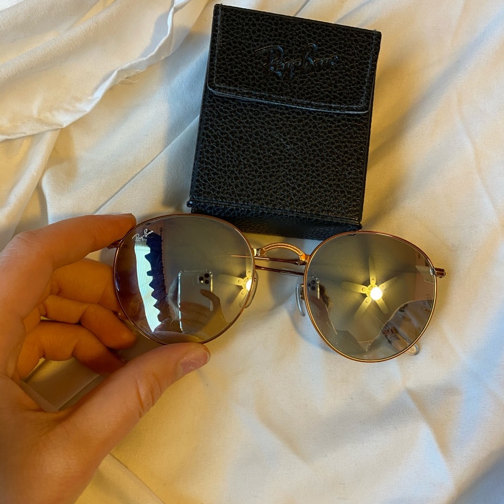 Folding Round Mirror Ray Bans